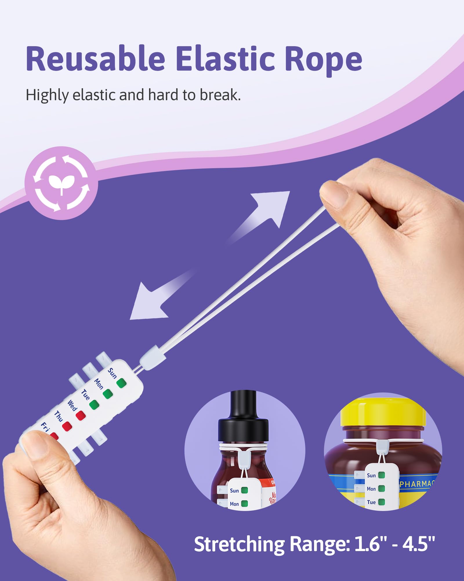 FEATY cuerda elástica reutilizable, resistente para uso repetido