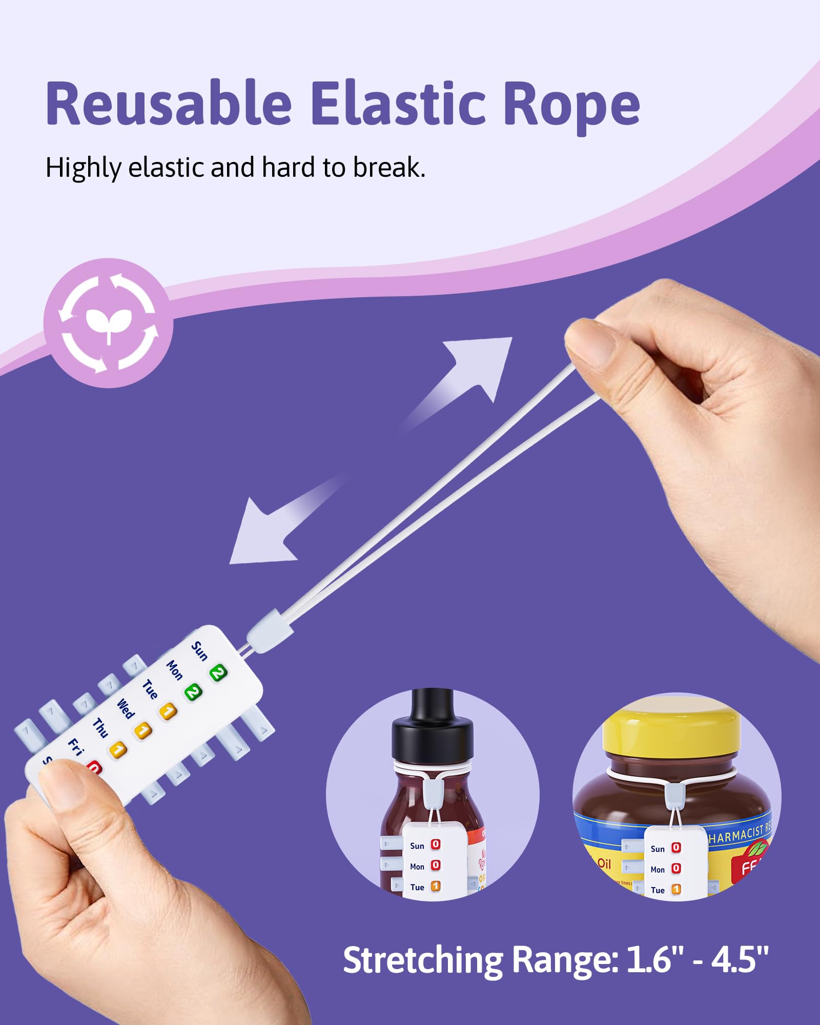 FEATY material ABS de grado alimentario, seguro para medicamentos y suplementos.