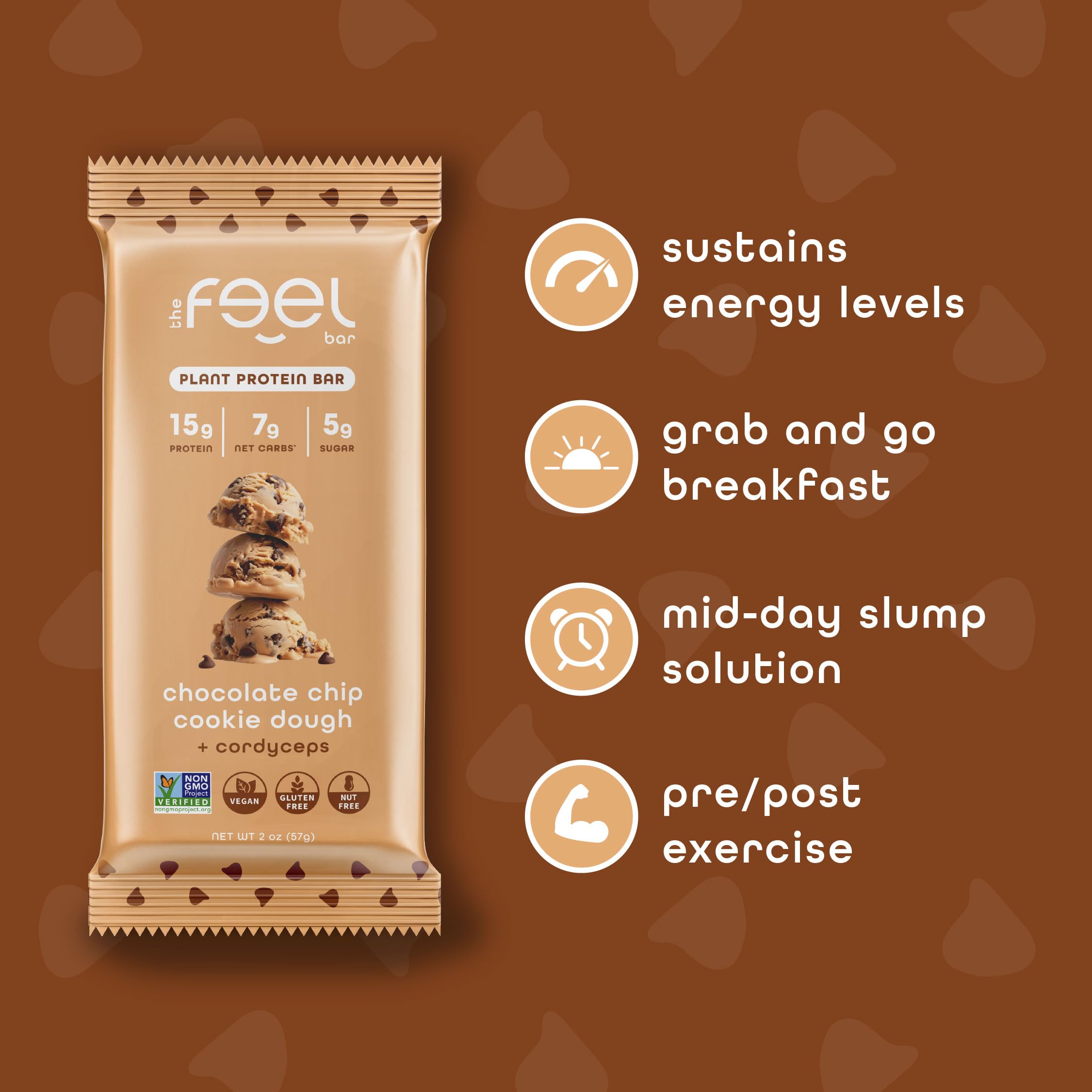FEEL Barra vegana Balance, adaptógenos para concentración y stamina.