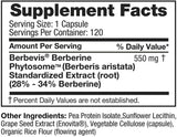 Etiqueta de Feel Good Superfoods Berberina Phytosome, información clara para compra consciente