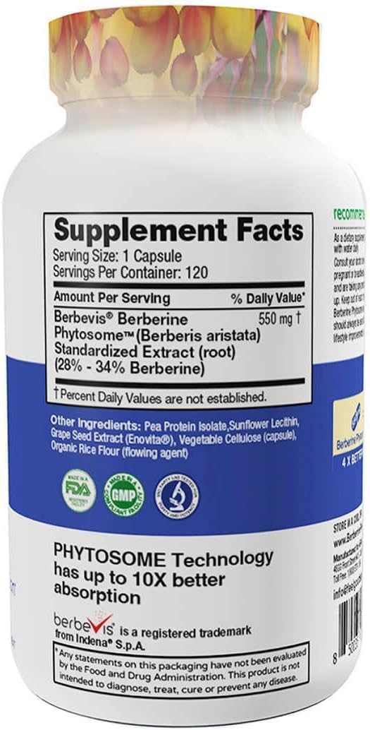 Ingredientes de Feel Good Superfoods Berberina Phytosome: berberina vegetal con antioxidantes