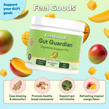 Sobre de Gut Guardian en modo porción, conveniente para mezclar en agua.