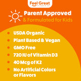 Feel Great Vitamina D3 K2: absorción óptima gracias a la K2.