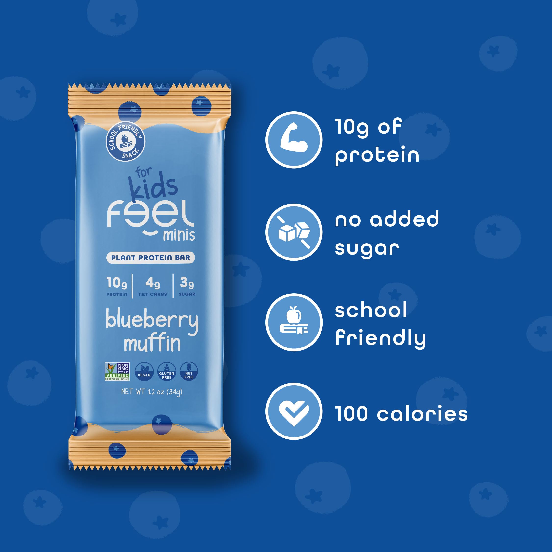 FEEL ninos barras proteina minis con verduras diarias, snack nutritivo.