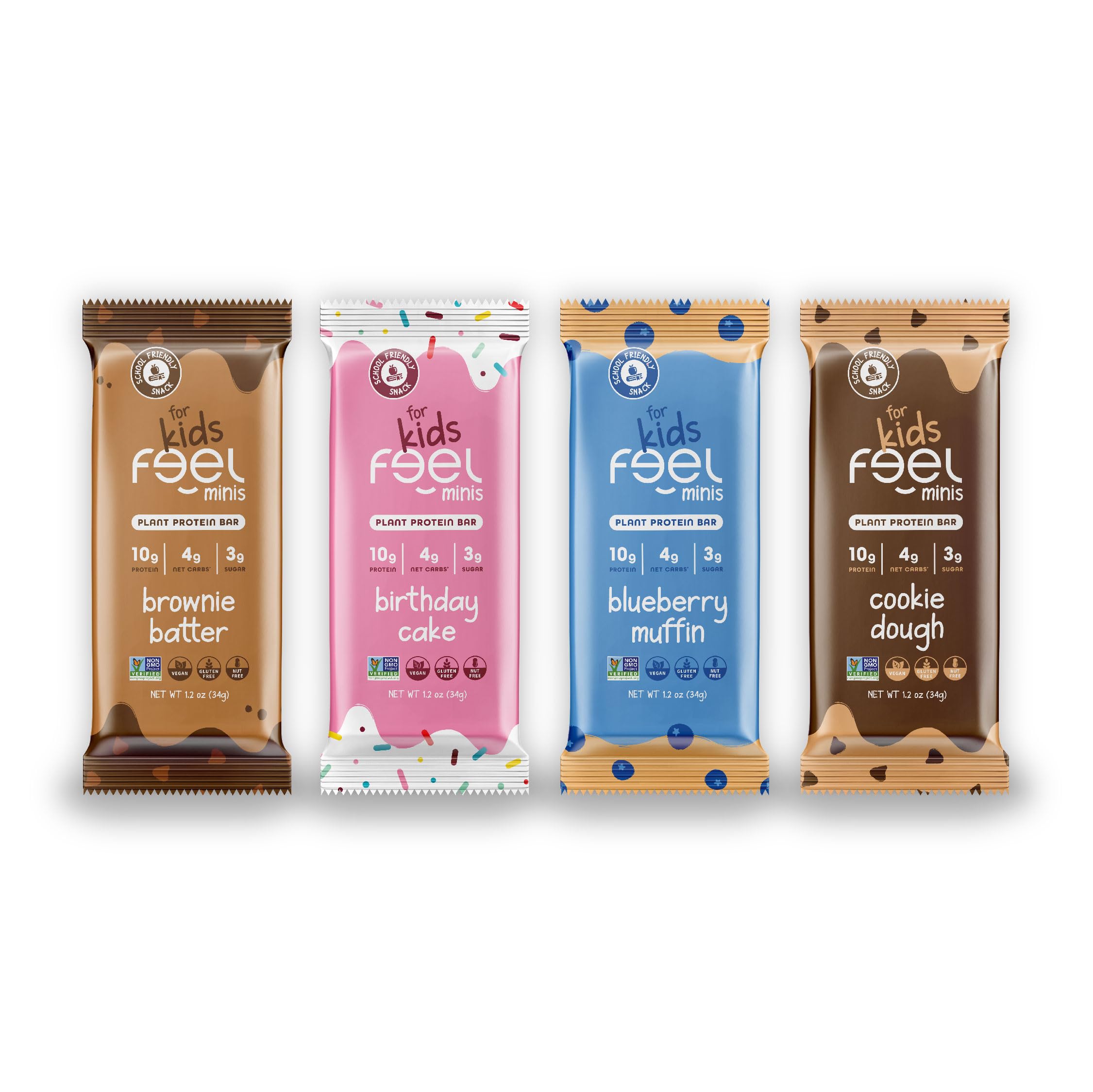 FEEL ninos barras proteina minis variedad: snack equilibrado para merienda escolar.
