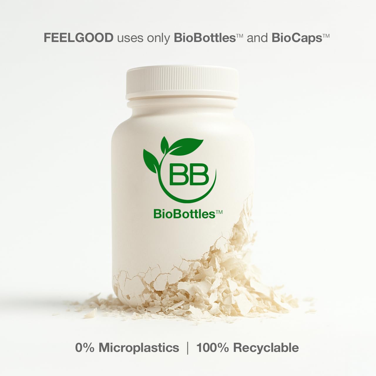 Producto hecho en Estados Unidos con ingredientes orgánicos FeelGood.