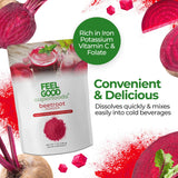 FEEL GOOD Remolacha para cocinar y batidos, color rojo intenso.