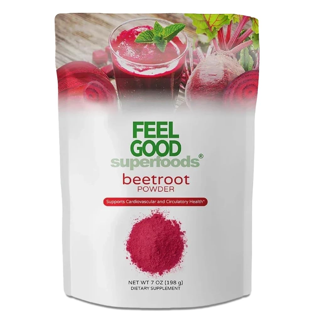 FEEL GOOD Remolacha polvo orgánico 10x1, ideal para batidos energizantes.