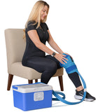 FeelGoodEase máquina de hielo para rodilla postoperatoria con reservorio 12qt