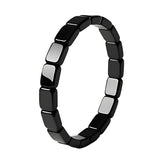 Pulsera Feisuo hematita cuadrados cuentas: aporta confianza diaria.