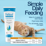 Felisyl Lisina Gel, uso-diario-gatos, apto para gatitos y adultos.