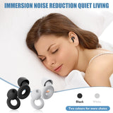 Tapones Femeng ergonómicos para dormir, ajuste cómodo y uso prolongado.