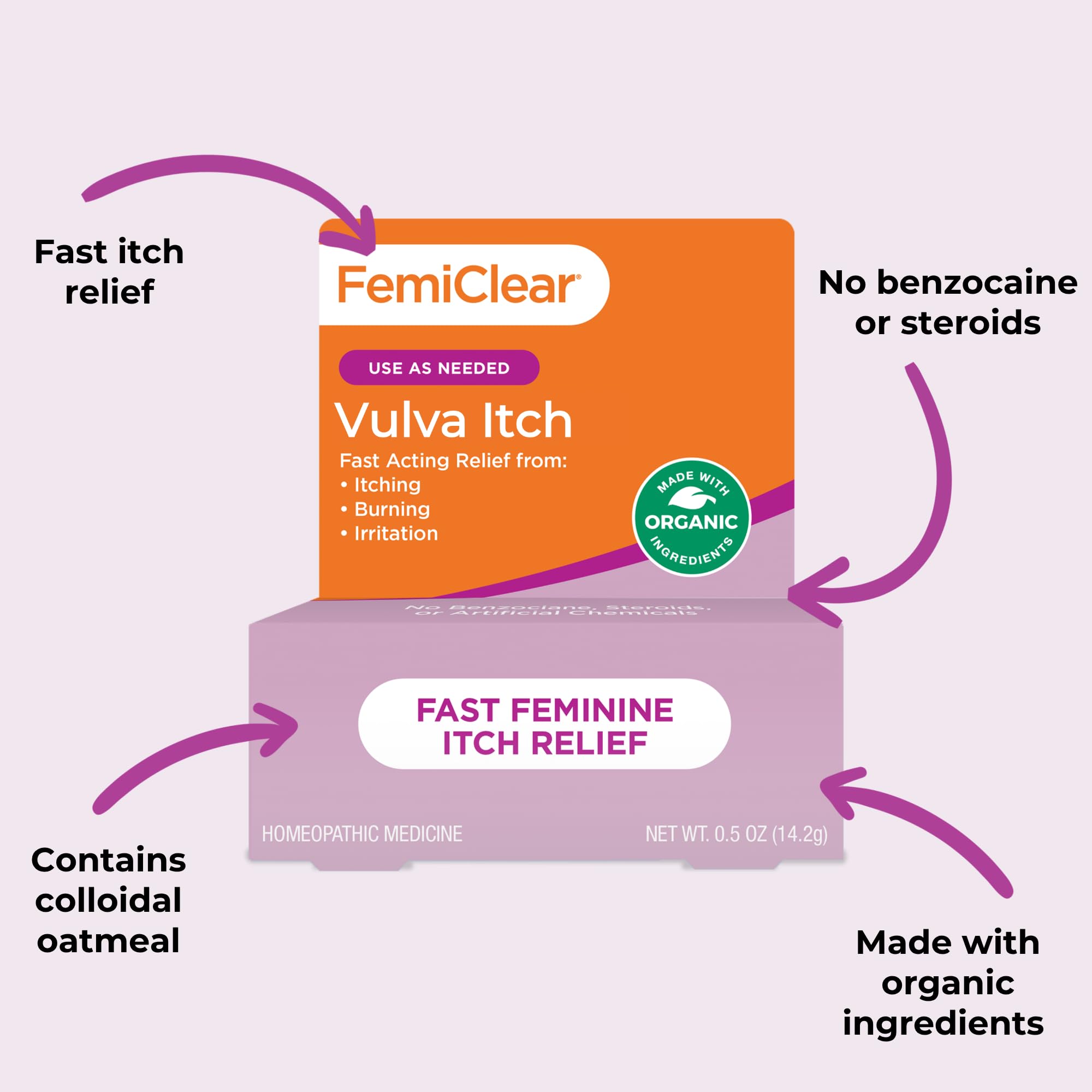 FemiClear aceite de oliva oxigenado nutre y apoya la barrera de la piel.