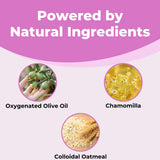 FemiClear avena coloidal calma la piel irritada de forma natural.