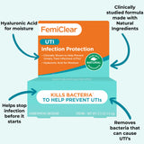 FemiClear Infection Protection aceite de oliva oxigenado, hidratación y confort.