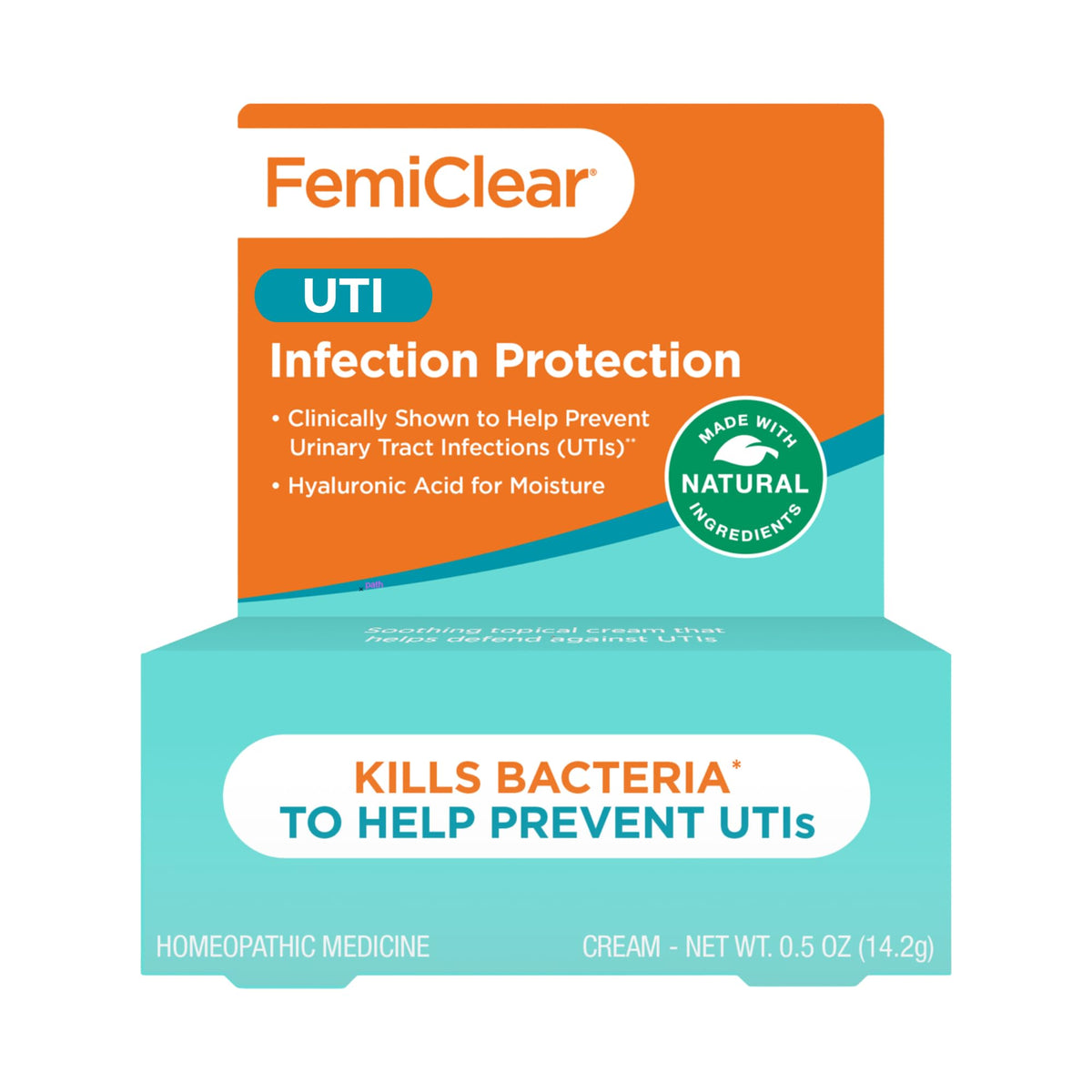 FemiClear Infection Protection crema vulvar, cuidado íntimo suave para prevenir molestias.