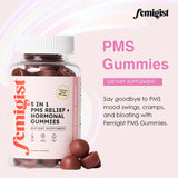 Detalle de chasteberry en Femigist PMS Gummies para equilibrio hormonal.