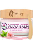 Femissy Bálsamo Vulvar Rosa y Mentol, frasco 2 oz para hidratación suave diaria