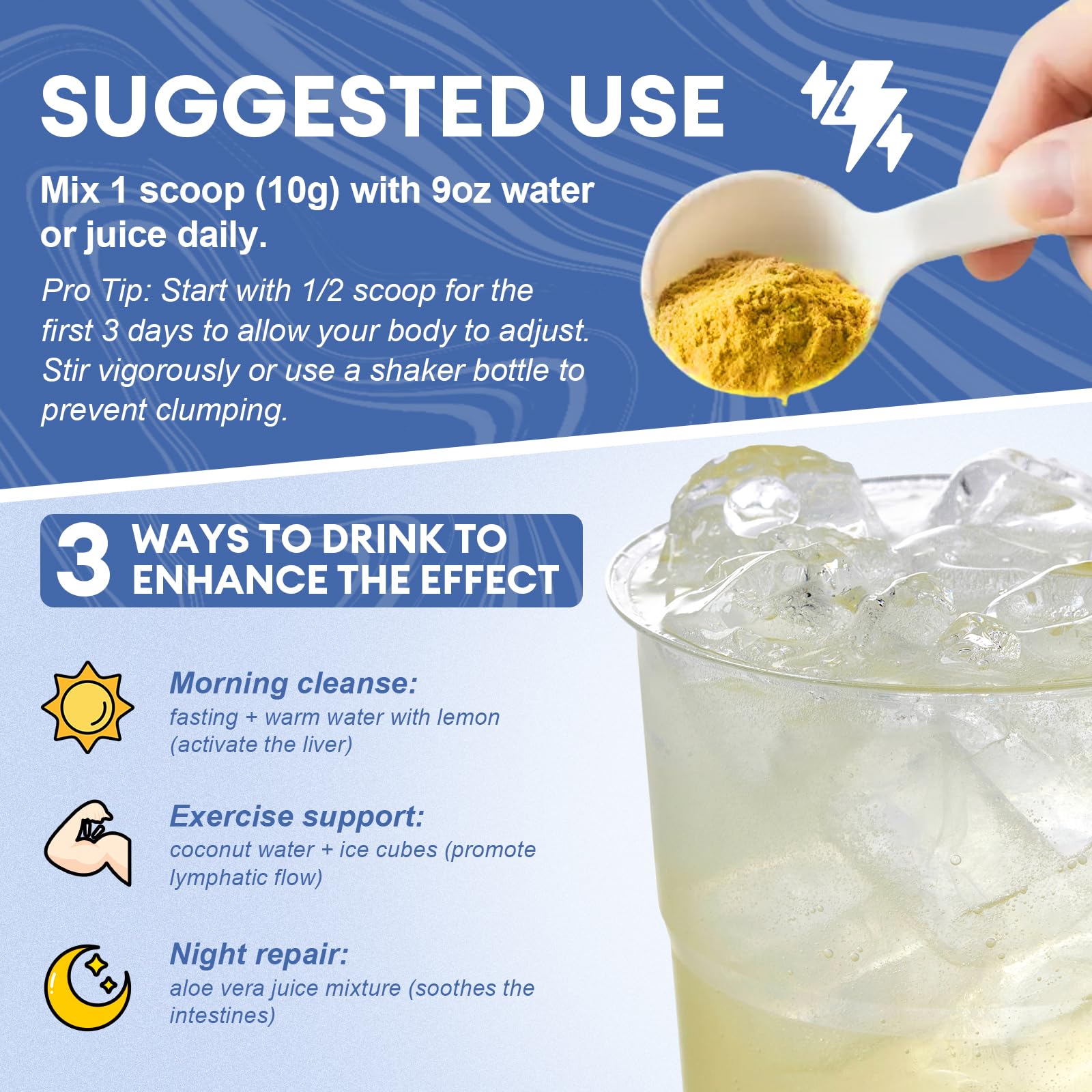 Femmetra Detox 29 en 1, vaso-agua-fria para absorción rápida.