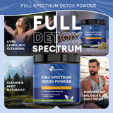 Femmetra Detox 29 en 1, cuchara-de-medicion para porciones fáciles.