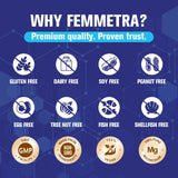 Opción vegana de Femmetra Magnesio Complejo libre de alérgenos
