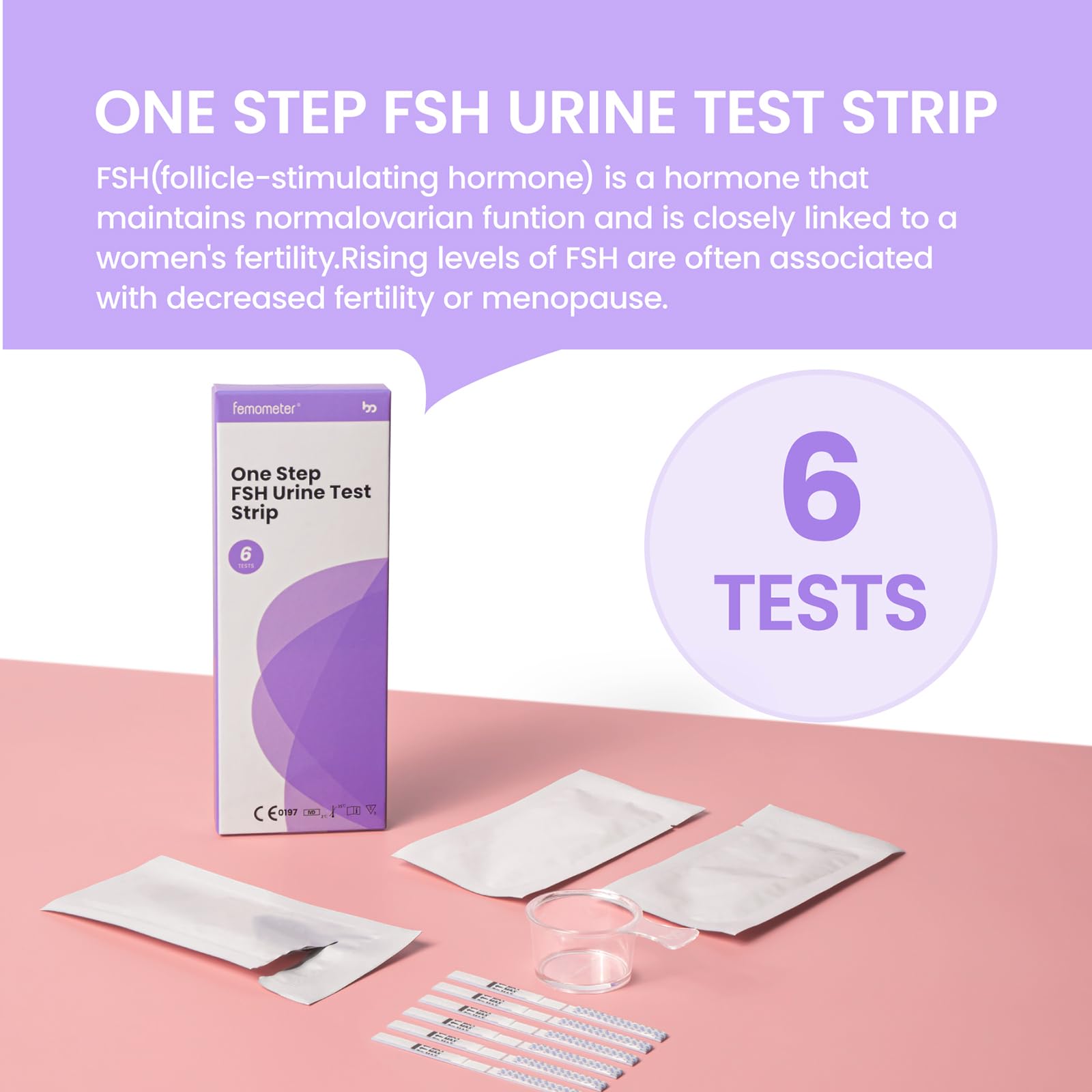 Manual de usuario Femometer FSH, guía paso a paso