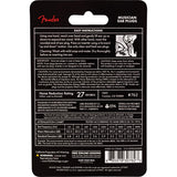 Fender Serie Musico tapones para oidos negro, reducción de ruido de 22 dB para conciertos