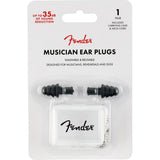 Fender Serie Musico tapones para oidos negro, comodidad para ensayos largos