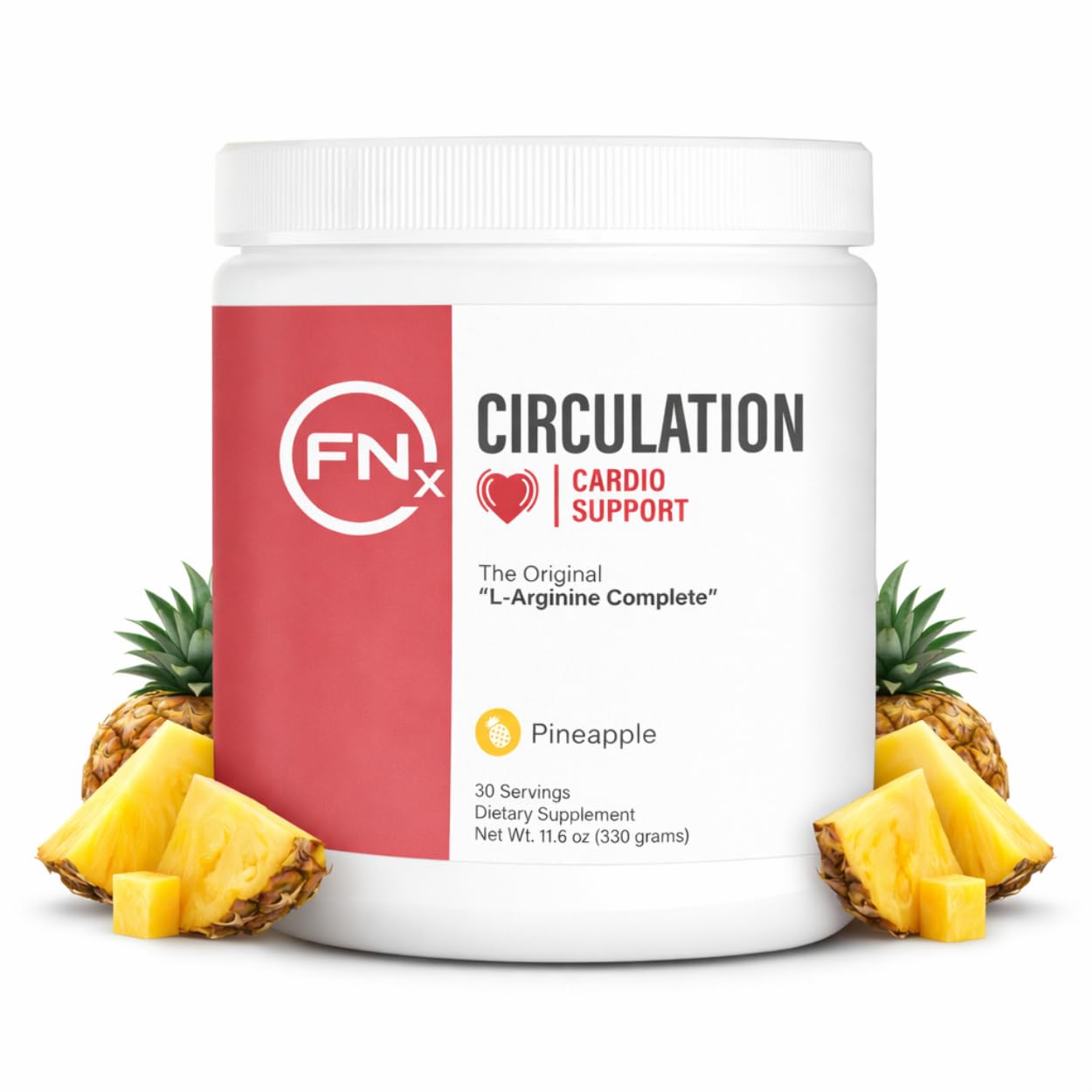 Fenix Nutrition L-Arginina Completa: botella de pina para apoyar energía y circulación