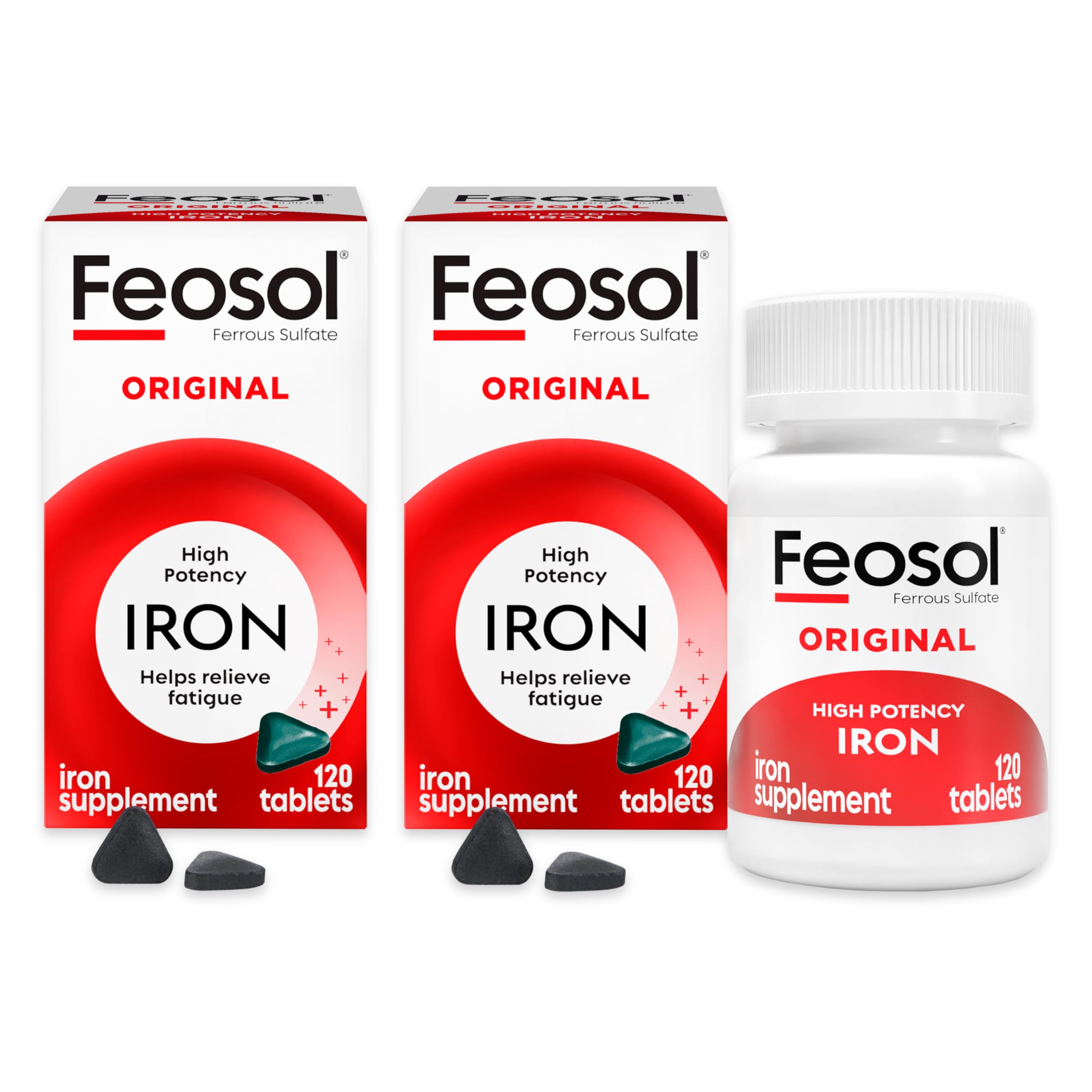 Feosol Original tableta de hierro 65 mg para energía diaria.