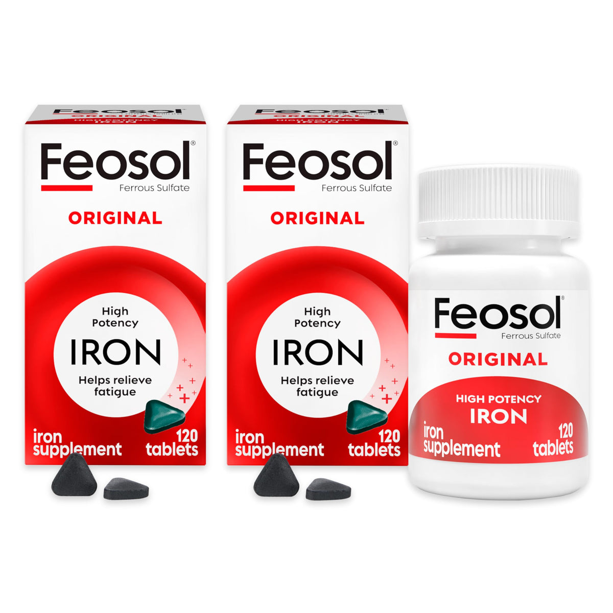Feosol Original tableta de hierro 65 mg para energía diaria.