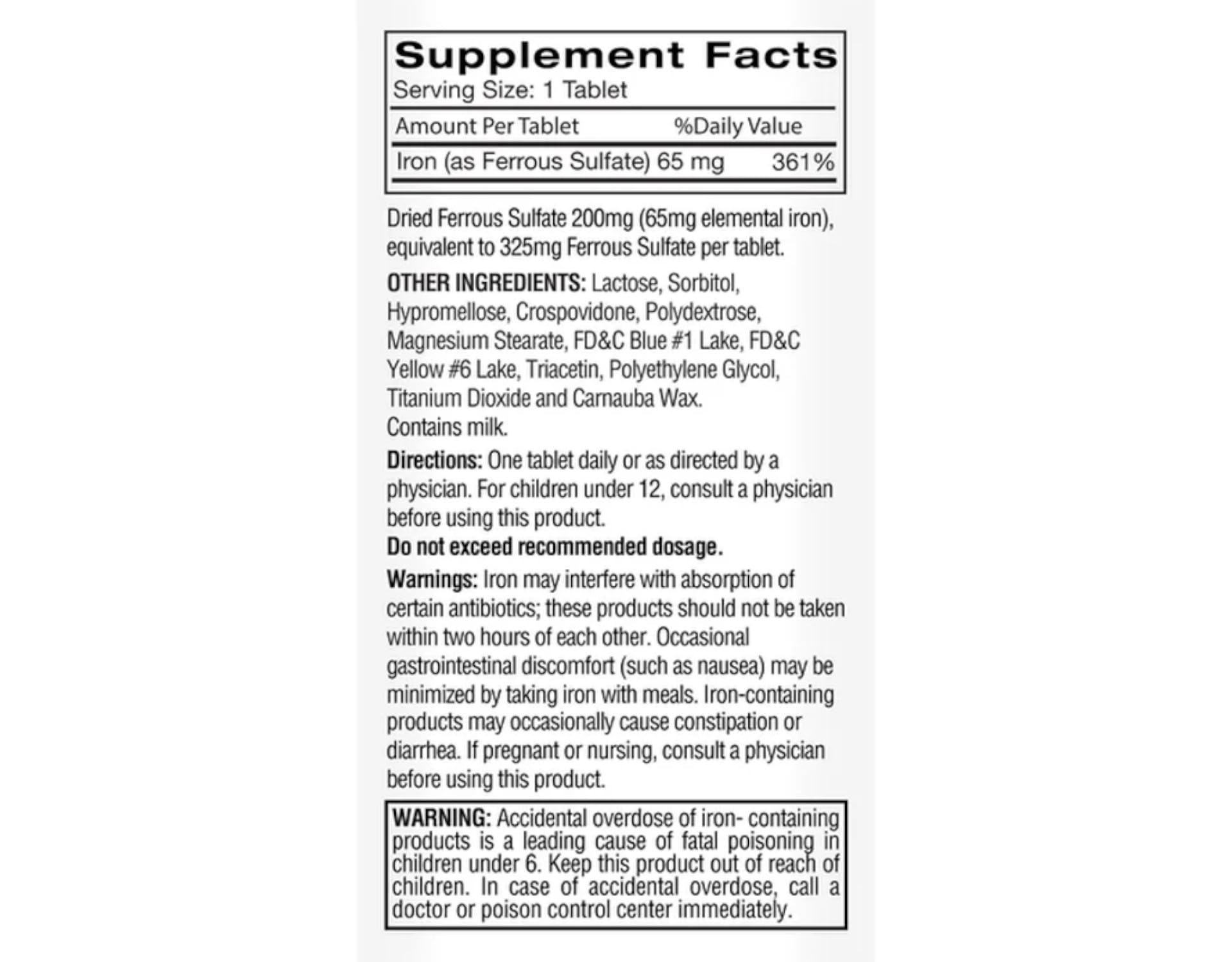 Feosol Original Vitaminas, instrucciones, empaque compacto para casa o viaje.