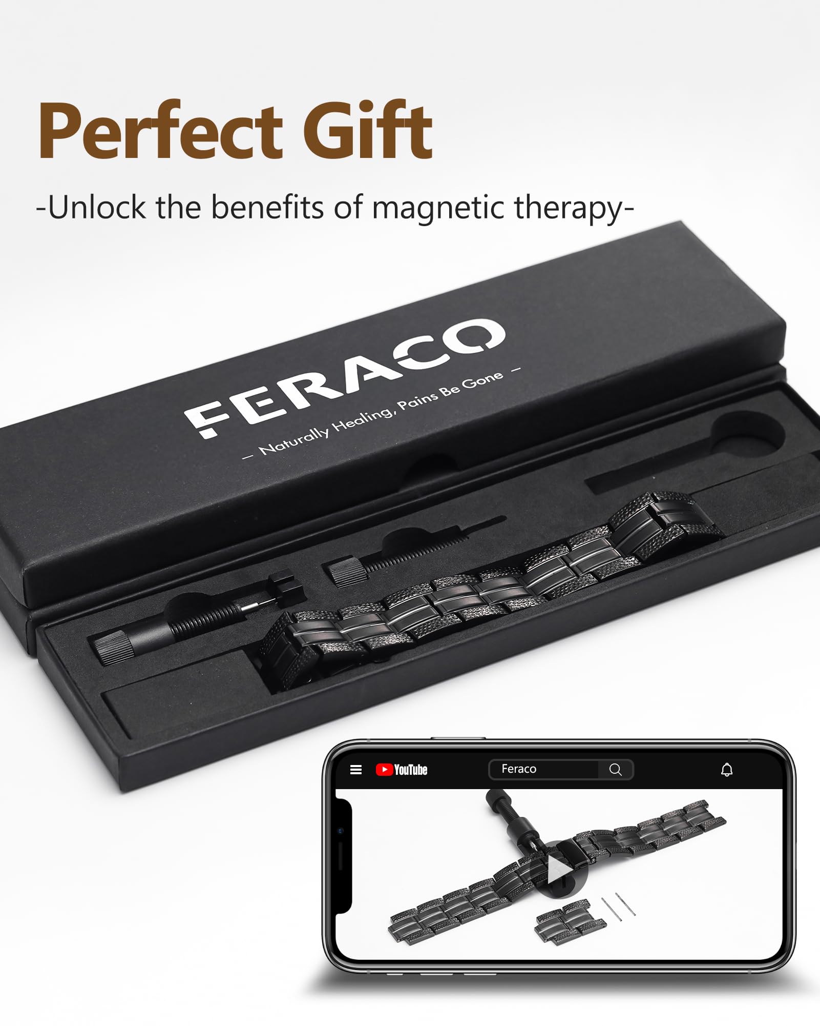 Feraco acabado mate-brillante, estética versátil para cualquier look.