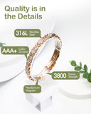 Feraco pulsera de acero inoxidable 316L, hipoalergénica y duradera
