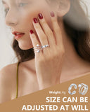 Feraco anillo magnético de cobre para mujer, flor, estilo discreto para cualquier ocasión.