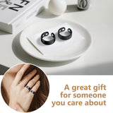 Feraco anillos ajustables de cobre con apertura para un tamaño perfecto.
