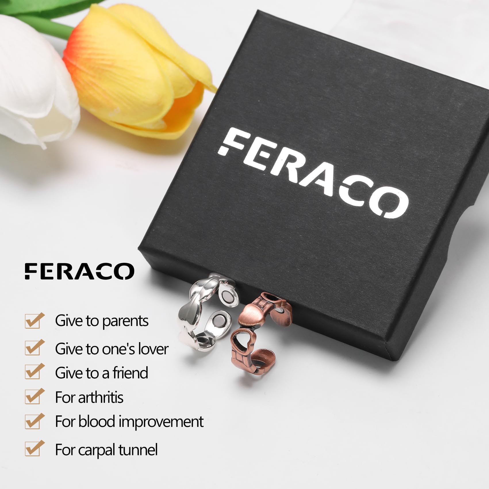 Presentación en estuche regalo Feraco, perfecto para sorprender.