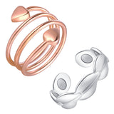 Feraco anillos cobre imanes mujer pulgar: estilo discreto para uso diario.