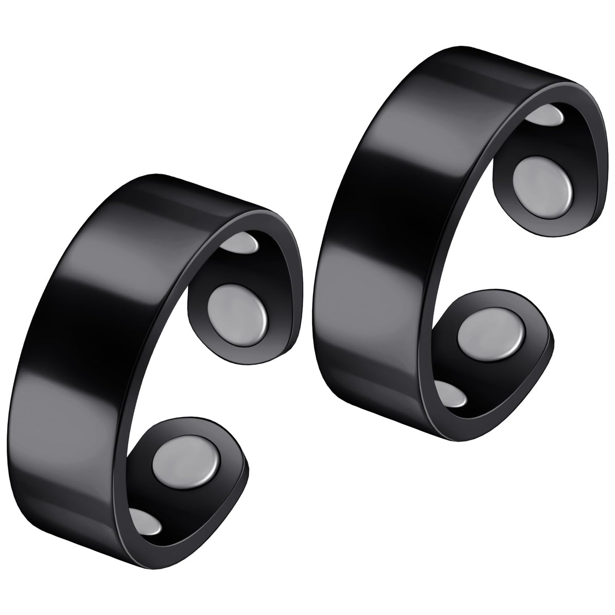 Feraco anillos de cobre magnéticos para dedos, sensación suave y ajuste cómodo para uso diario.