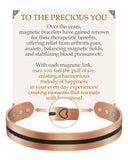 Pulsera de cobre Feraco con árbol de vida para uso diario y estilo