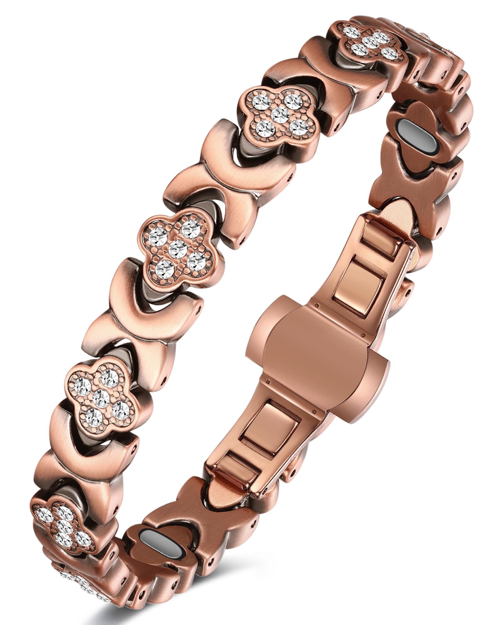 Brazalete de cobre Feraco para mujer, diseño elegante y duradero.