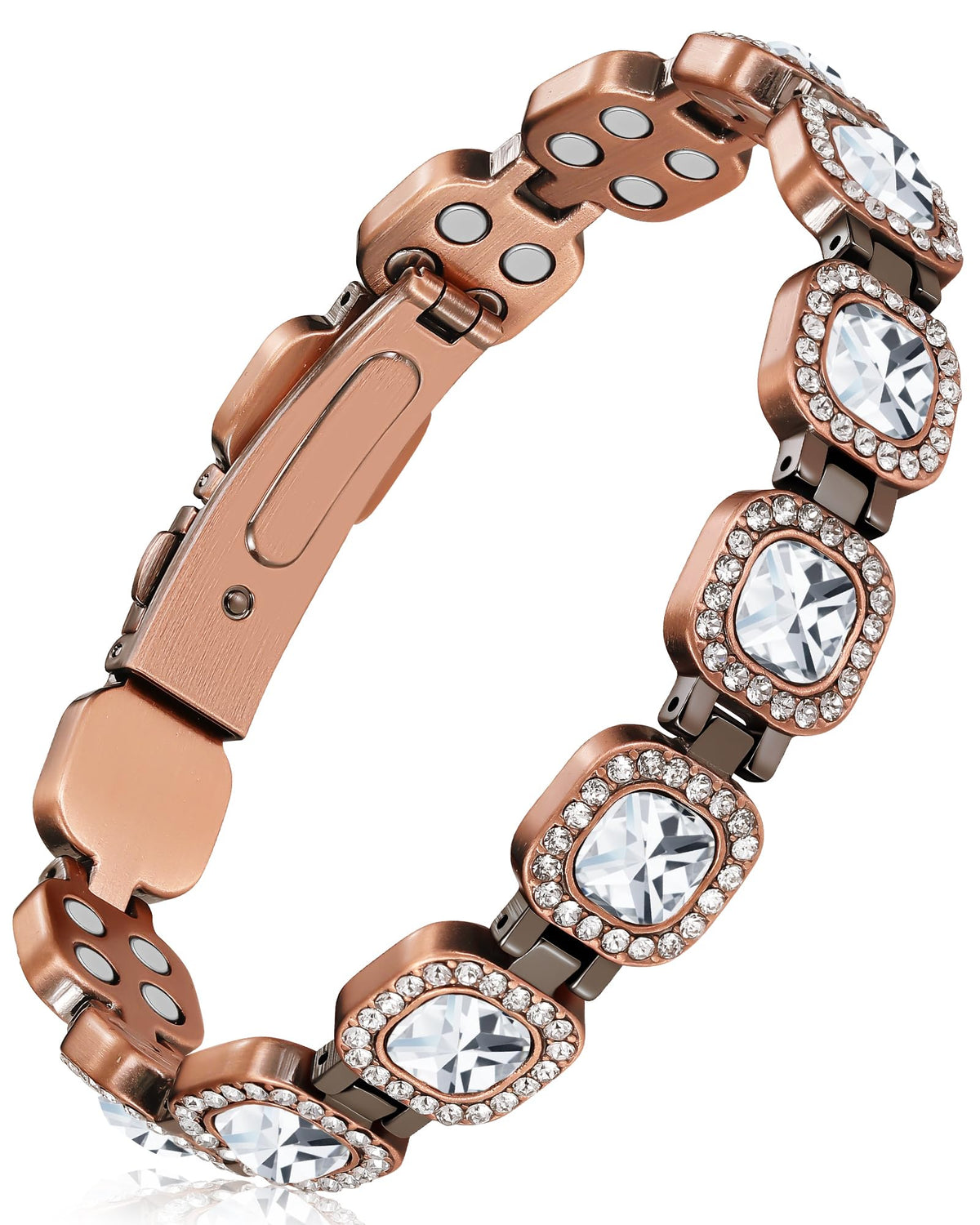 Feraco brazalete de cobre para mujer, estilo diario elegante.