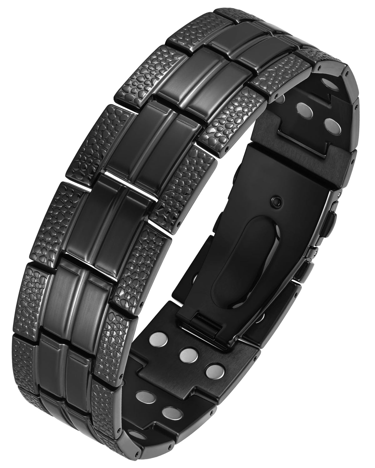 Feraco brazalete magnético de titanio, ligero y cómodo para uso diario.