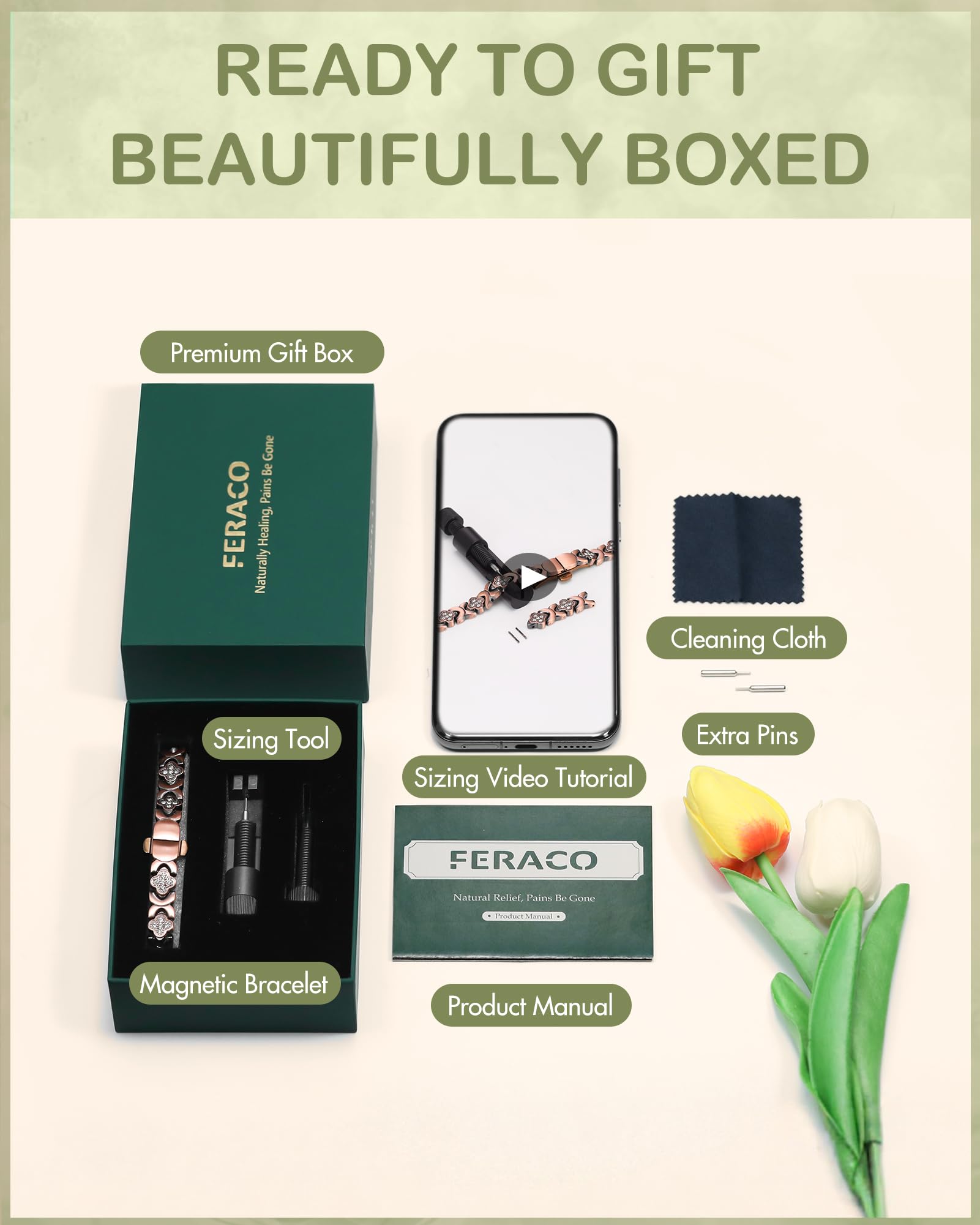 Feraco caja de regalo premium lista para ocasiones especiales.