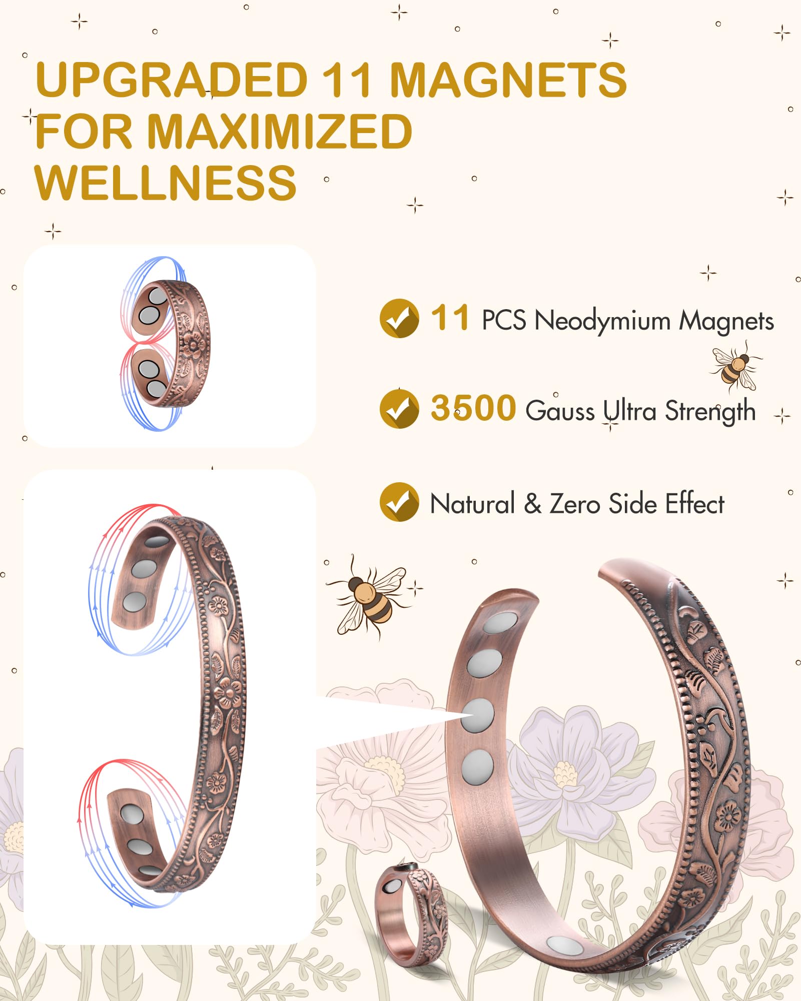 Caja regalo Feraco para pulsera con imanes y presentación elegante.