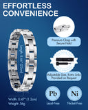 Pulsera magnética Feraco, diseño clásico para traje y looks casuales