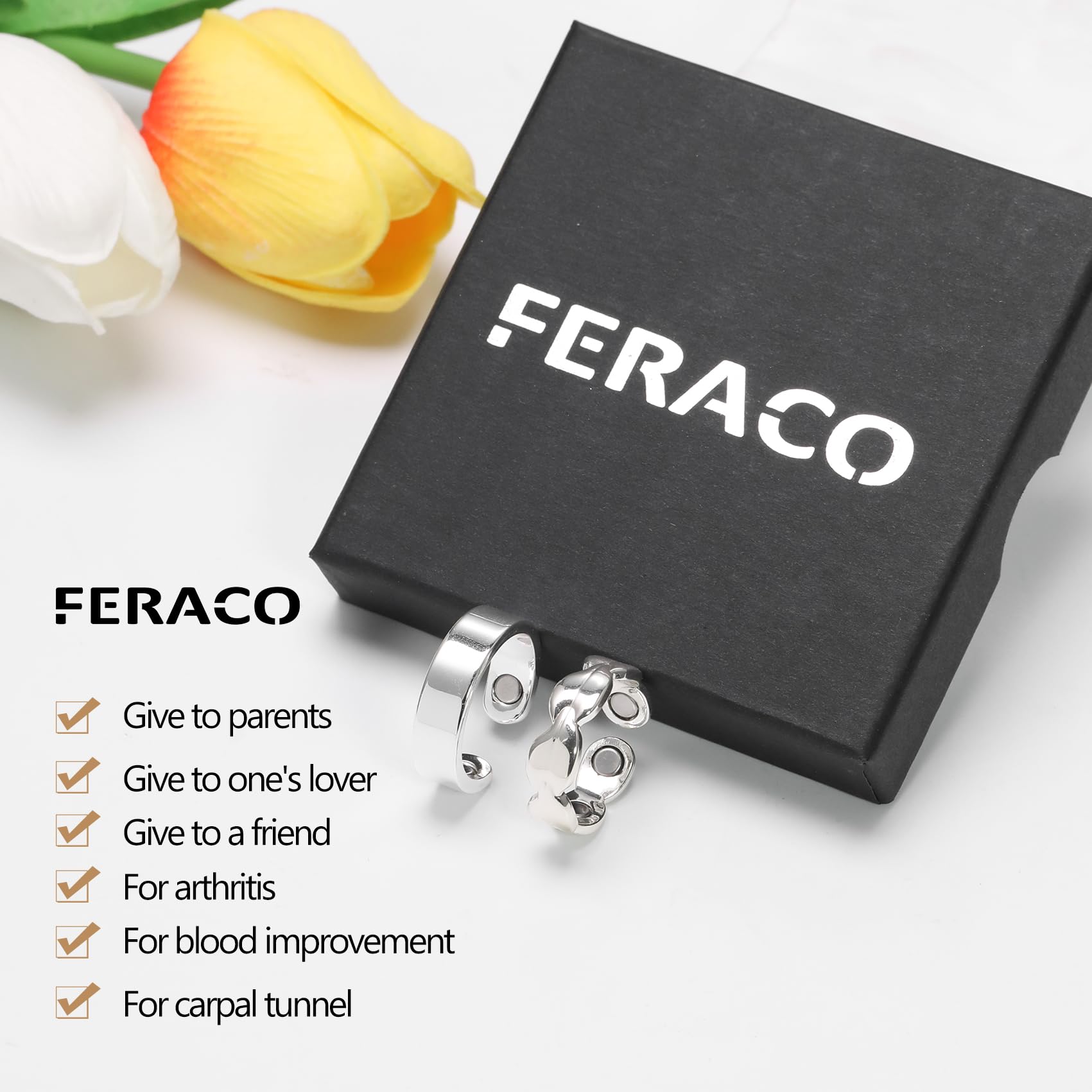 Feraco, diseño elegante con imanes discretos