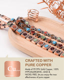 Feraco Pulsera ajustable con herramienta de talla para un ajuste perfecto