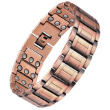 Pulsera Feraco de cobre con tres imanes en detalle para uso diario