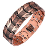 Pulsera Feraco de cobre con 3x imanes para estilo y bienestar.